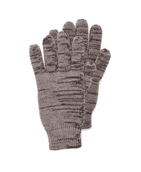 Men's Marl Gloves, Pewter/Ebony Marl, One Size