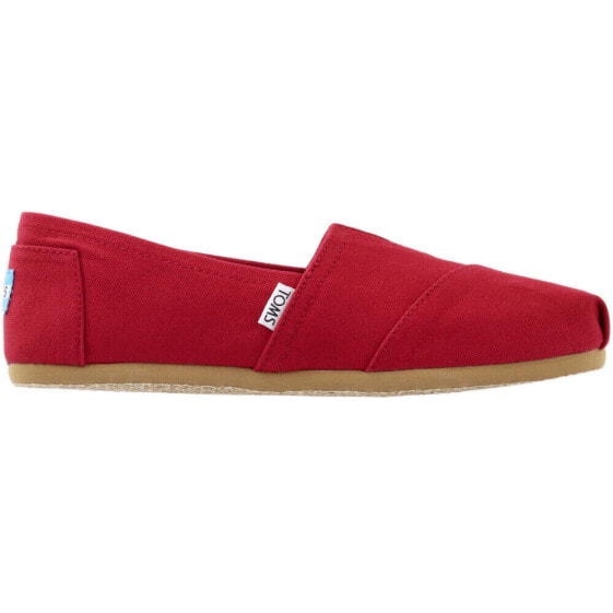 TOMS Alpargata Slip On Womens Red Flats Casual 001001B07-RED