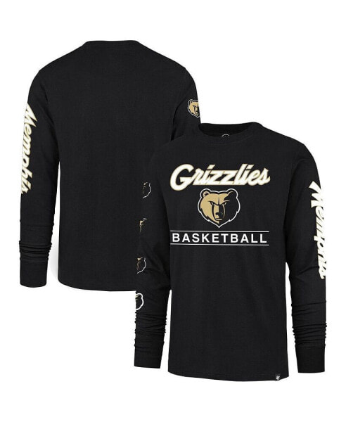Men's Black Memphis Grizzlies 2023/24 City Edition Triplet Franklin Long Sleeve T-shirt