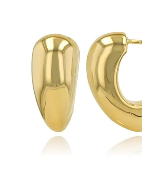 Серьги Alev Jewelry Golden Open Hoops