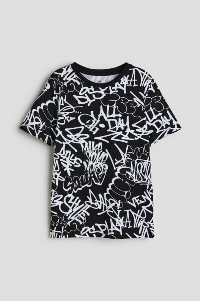 Printed cotton T-shirt