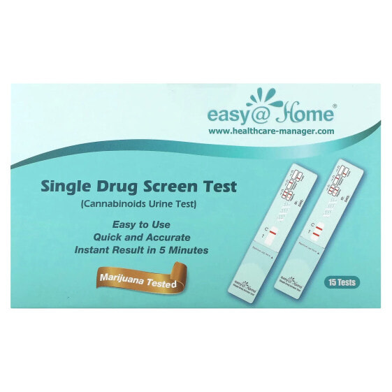 Single Drug Screen Test, Cannabinoids Urine Test , 15 Tests