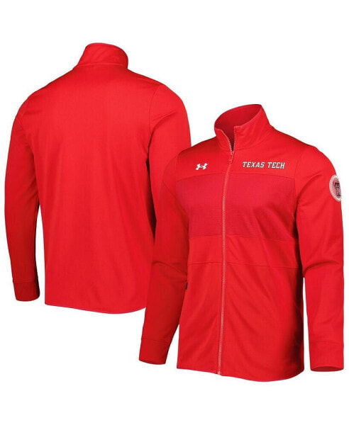 Men's Red Texas Tech Red Raiders Knit Warm-Up Full-Zip Jacket