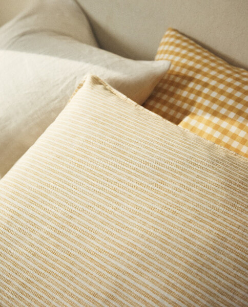 Striped pillowcase