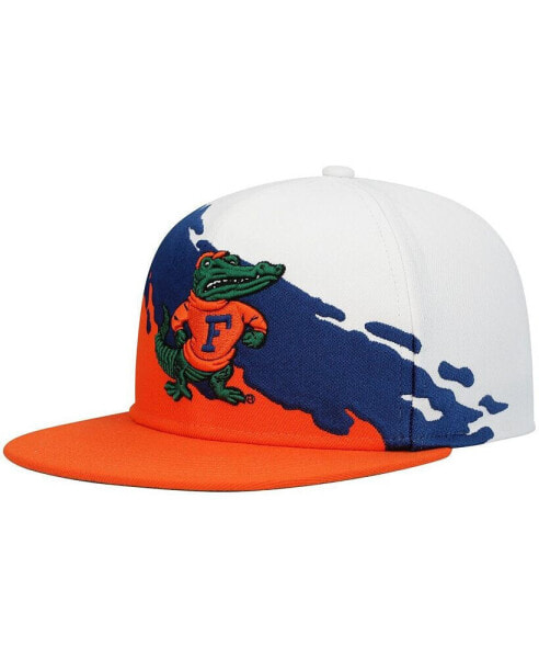 Men's Orange, White Florida Gators Paintbrush Snapback Hat