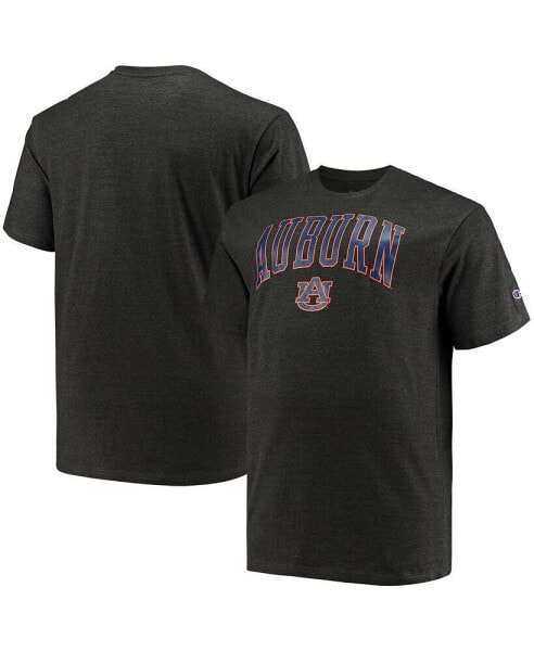 Men's Charcoal Auburn Tigers Big and Tall Arch Over Wordmark T-shirt