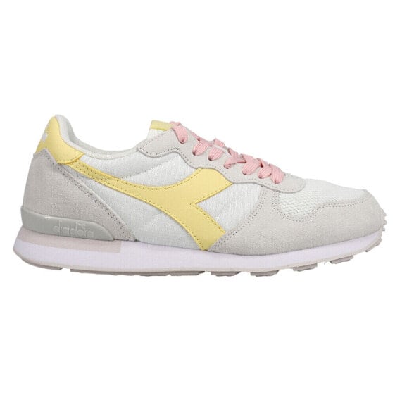 Diadora Camaro Lace Up Womens Grey, White, Yellow Sneakers Casual Shoes 176564-