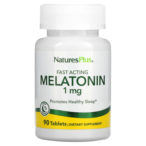 Витамины для здорового сна NaturesPlus Мелатонин быстрого действия 3 мг 90 таблеток