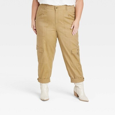 Women's Mid-Rise Casual Fit Cargo Pants - Knox Rose
