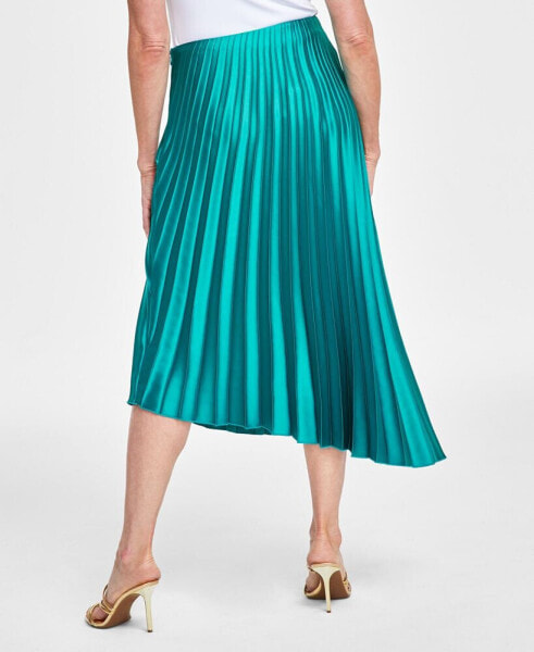 Women's Asymmetric Pleated Skirt, Created for Macy's