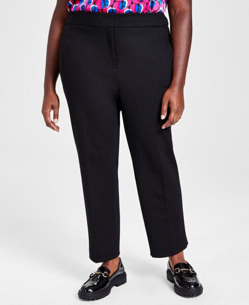Plus Size Compression Straight-Leg Pants, Created for Macy's