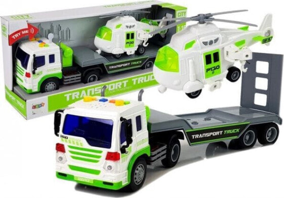 Lean Sport Auto Transporter na Baterie 1:16 z Helikopterem