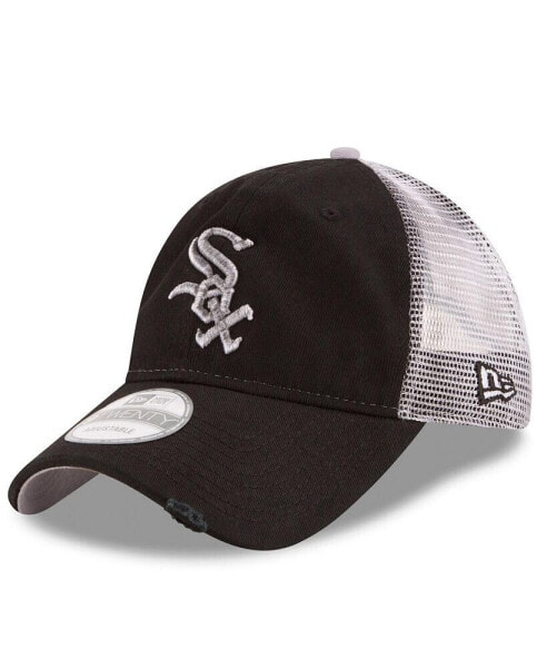 Men's Black Chicago White Sox Team Rustic 9TWENTY Adjustable Hat