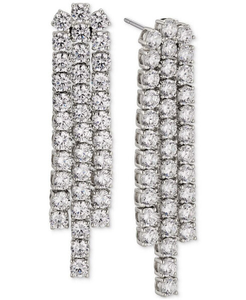 Silver-Tone Cubic Zirconia Chandelier Earrings, Created for Macy's