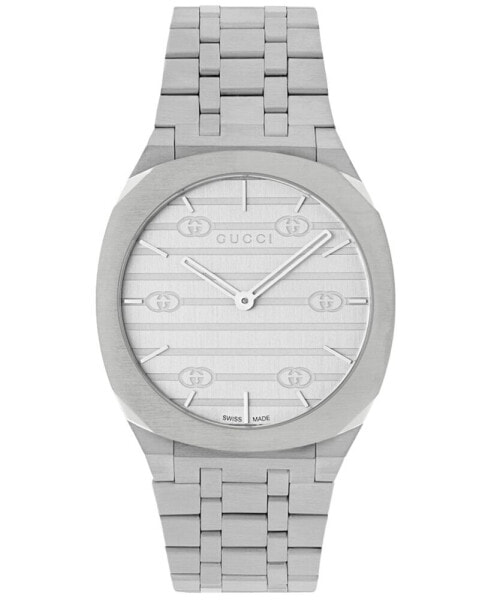 Women's Swiss 25H Stainless Steel Bracelet Watch 34mm