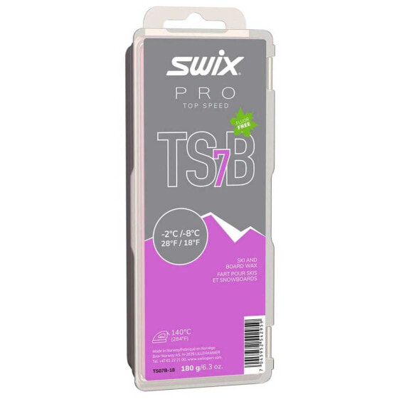 SWIX TS7 -2ºC/-8ºC 180 g Board Wax