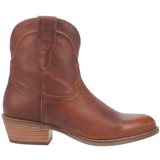 Dingo Seguaro Snip Toe Cowboy Booties Womens Brown Casual Boots DI825-200