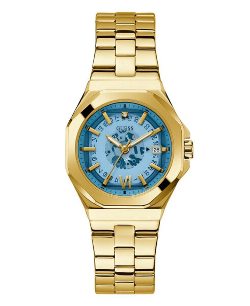 Women's Date Quartz Gold-Tone Stainless Steel Watch 34mm