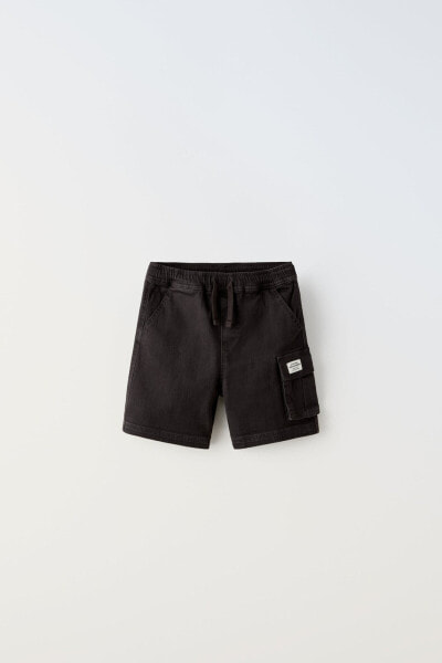 Super stretch cargo bermuda shorts