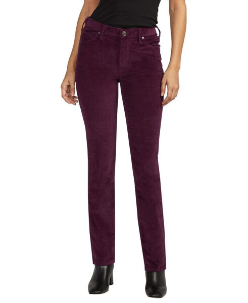 Women's Ruby Mid Rise Corduroy Straight Leg Pants