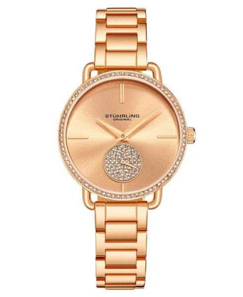 Women's Rose Gold Stainless Steel Bracelet Watch 38mm