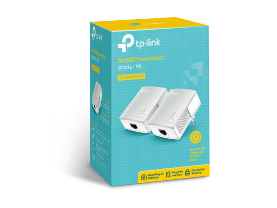 TP-LINK TL-PA4010KIT - 600 Mbit/s - IEEE 802.3 - IEEE 802.3u - Fast Ethernet - 10,100 Mbit/s - 10BASE-T - 100BASE-TX - HomePlug AV