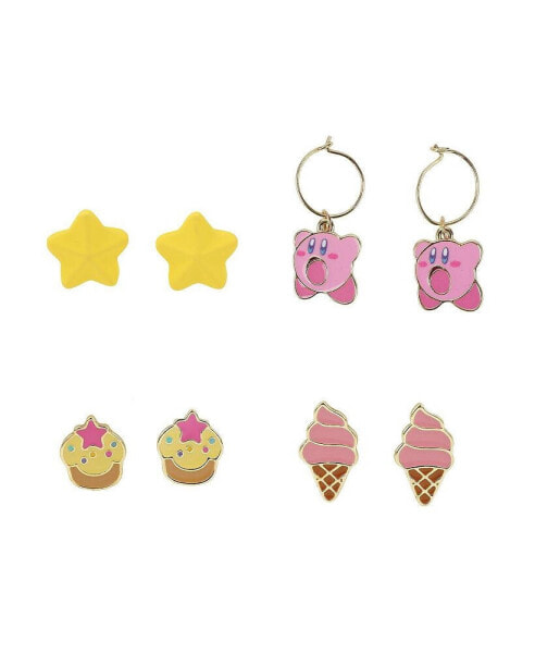 Junk Food Women's 4-Pack Earring Set