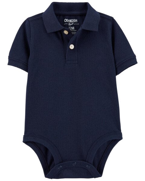 Baby Polo Bodysuit 24M