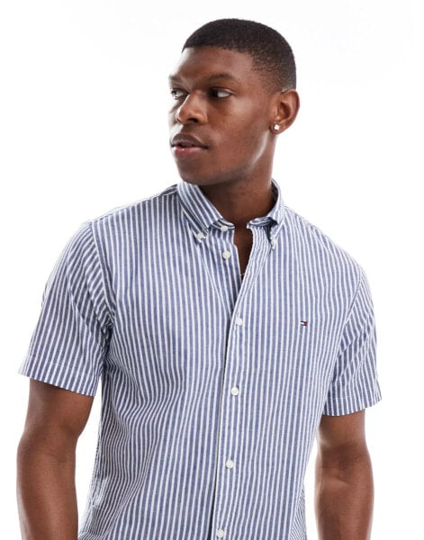 Tommy Hilfiger Short Sleeve Shirt in Lavender