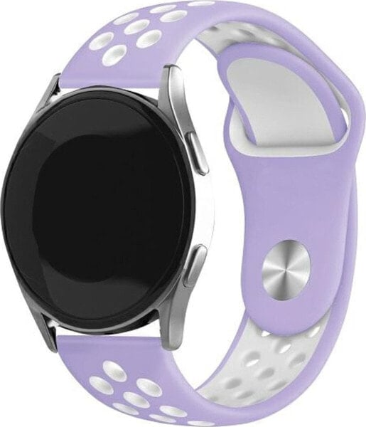 Beline Beline pasek Watch 20mm Sport Silicone fioletowo-biały purple/white box