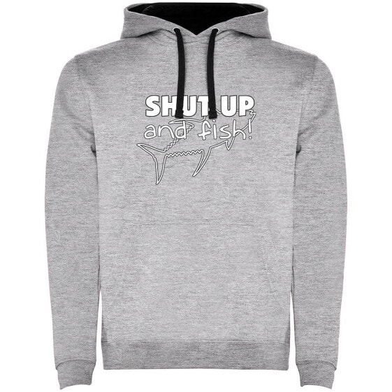 KRUSKIS Shut up And Fish Two-Colour hoodie