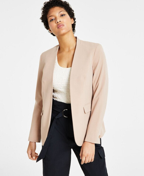 Women's Collarless Open-Front Blazer, Created for Macy's