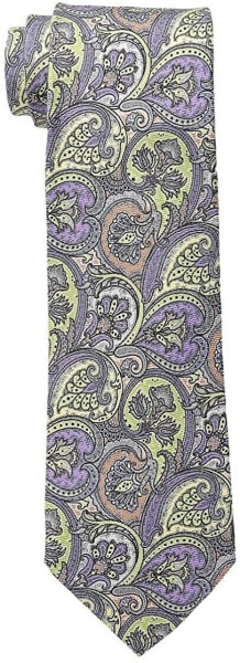 Галстук с шелковым пейсли Etro Men's 179633 регулярной ширины фиолетового цвета разм. One Size