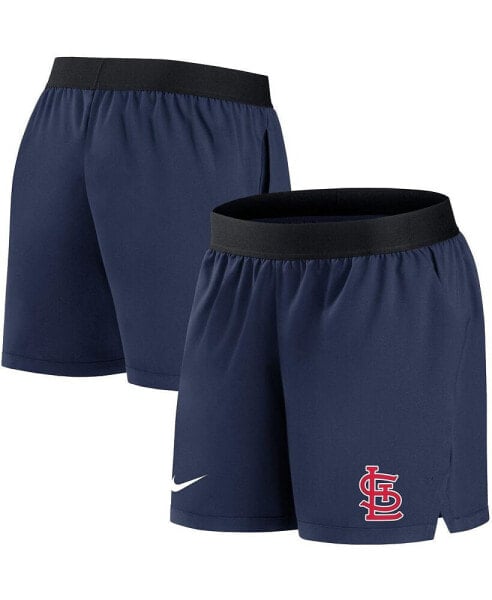 Women's Navy St. Louis Cardinals Authentic Collection Flex Vent Max Performance Shorts