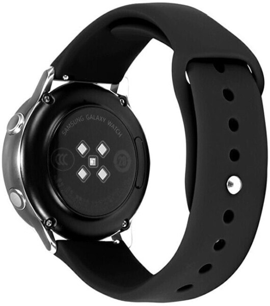 Silicone strap for Samsung Galaxy Watch - Black 22 mm