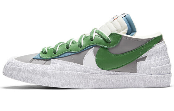 Кроссовки сакай Nike Blazer Low "Классический зеленый" Medium Grey