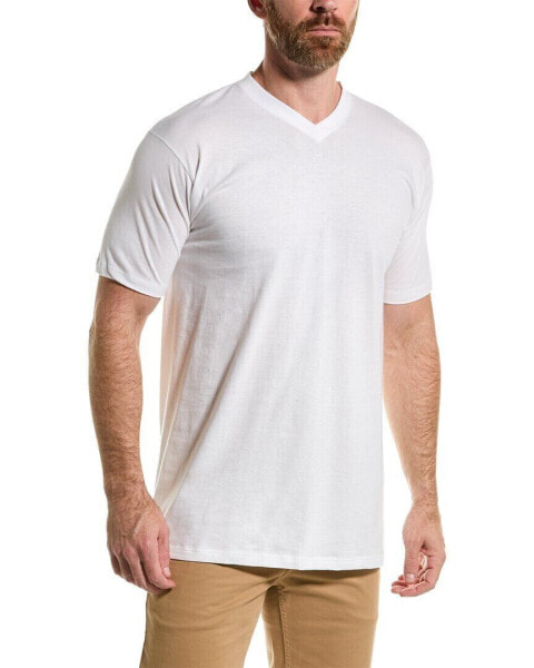 Hom V-Neck T-Shirt Men's White Xxl