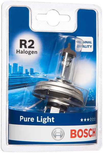 Bosch Automotive R2 Halogen Pure Light Bulb - 12V 45/40W P45t - Pack of 1