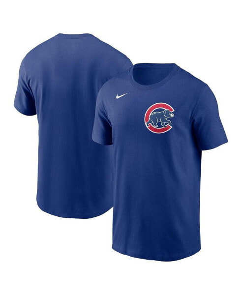 Men's Royal Chicago Cubs Fuse Wordmark T-shirt