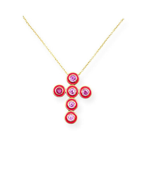 Allison Avery candy Cross Necklace