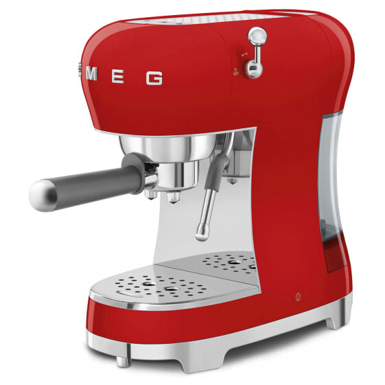 ECF02RDEU Espressomaschine mit Siebträger im 50er Jahre Retro Design