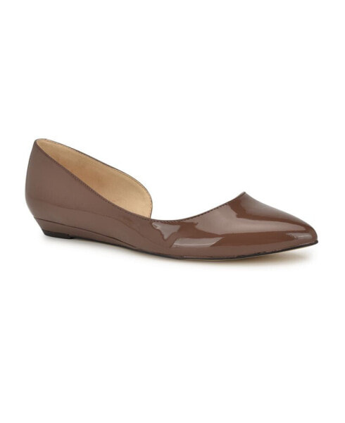 Стильные балетки Nine West Saige D'orsay Pointy Toe Slip-on - женские