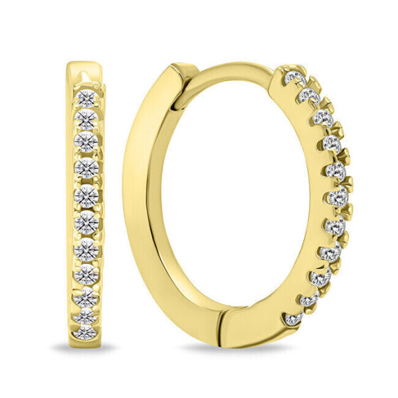 Серьги Brilio Silver Zircon Hoops Classic