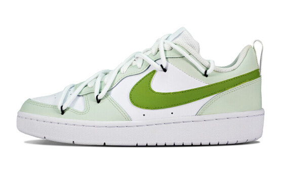 【定制球鞋】 Nike Court Borough Low 2 茉莉奶绿 夏日感 清爽小众 防滑耐磨 低帮 板鞋 GS 白绿 / Кроссовки Nike Court Borough Low 2 GS BQ5448-100