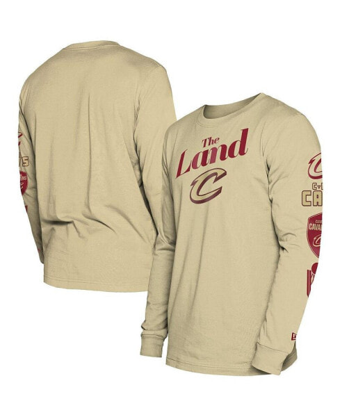 Men's Tan Cleveland Cavaliers 2023/24 City Edition Long Sleeve T-shirt