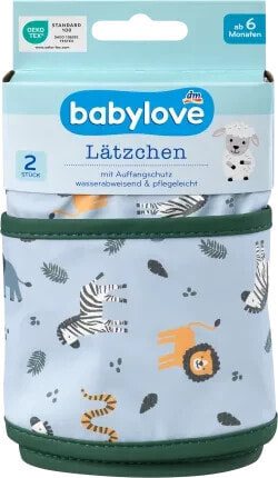 Lätzchen grün, 2 St