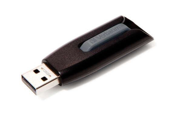 Verbatim V3 - USB 3.0 Drive 128 GB - Black - 128 GB - USB Type-A - 3.2 Gen 1 (3.1 Gen 1) - 80 MB/s - Slide - Black