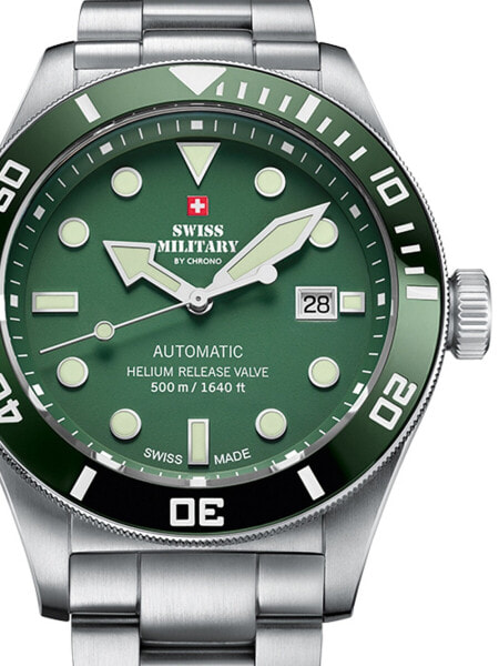 Наручные часы Swiss Military by Chrono SMA34077.10 Automatic 42mm 10ATM.