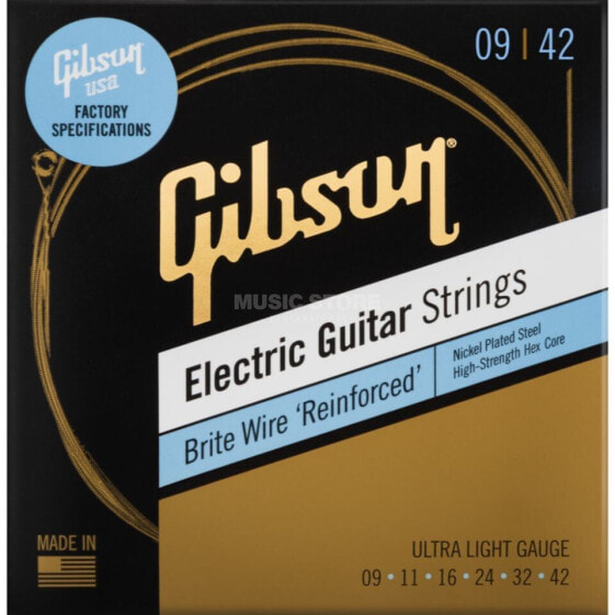 Gibson SEG-BWR9 Brite Wire Reinforced 09-42