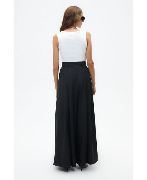 Women's Pleated Wide Leg Pants